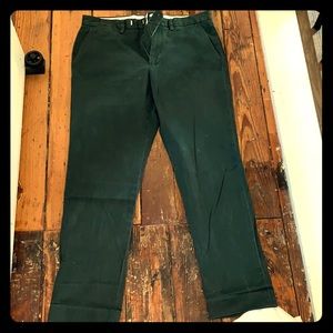 J Crew Men’s Green Bowery Pant